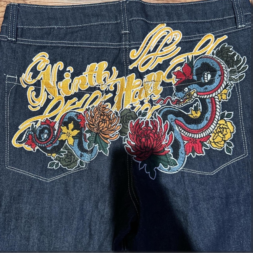 Embroidered Dragon Women's Jeans